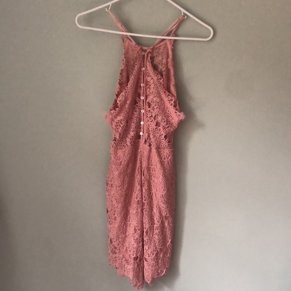 Free People Intimately She’s Got It Rose Slip Lace Dress - Picture 4 of 6